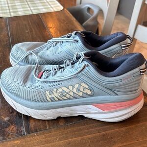 Hoka Women's Gray and Pink Athletic Shoes